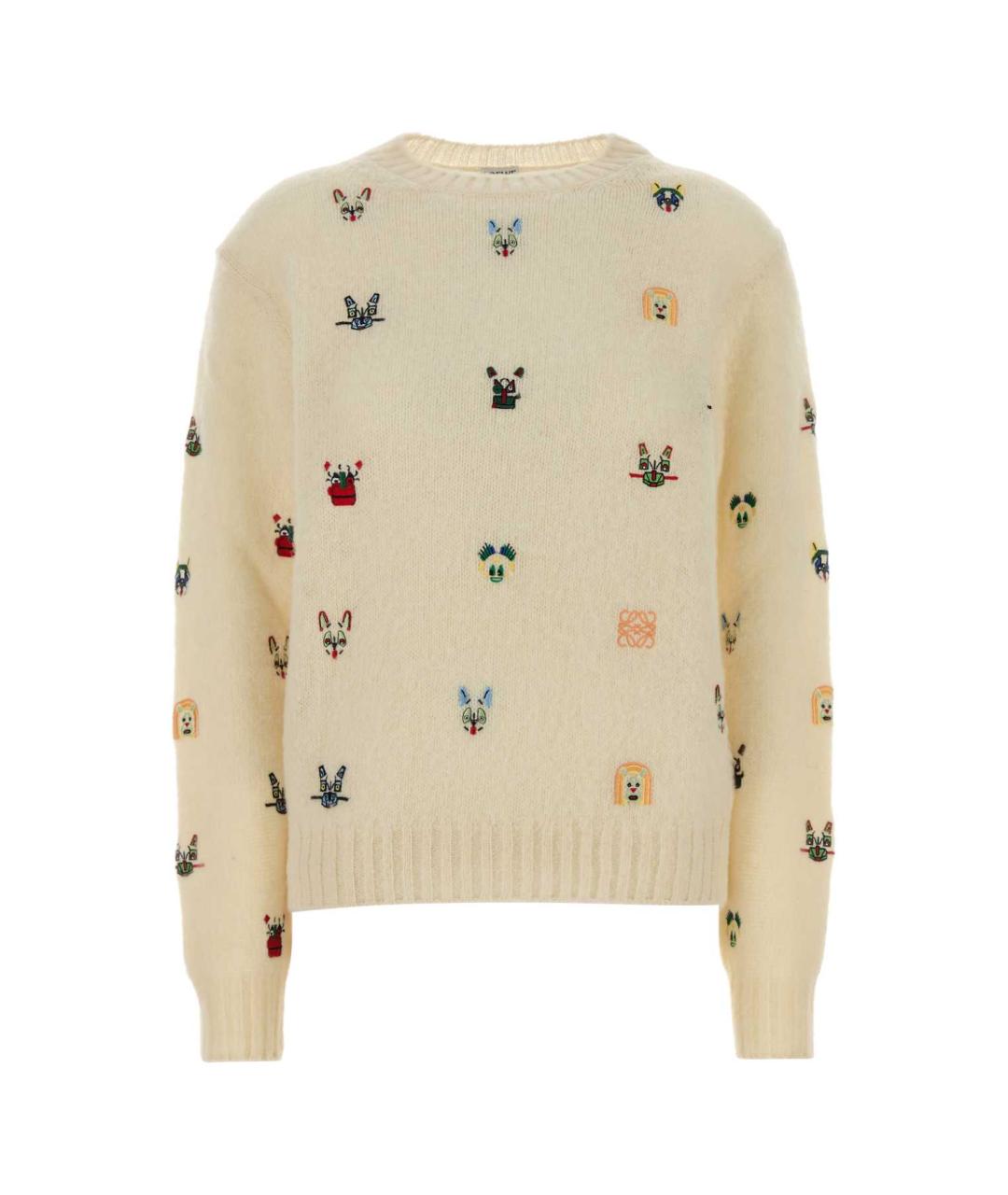 LOEWE Желтый шерстяной джемпер / свитер, фото 1