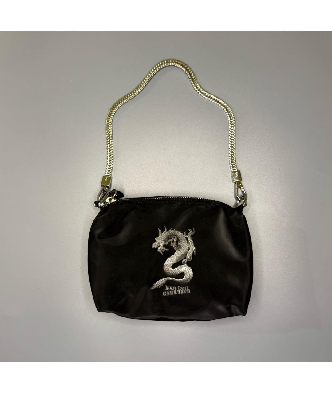 JEAN PAUL GAULTIER Черная тканевая сумка через плечо, фото 5