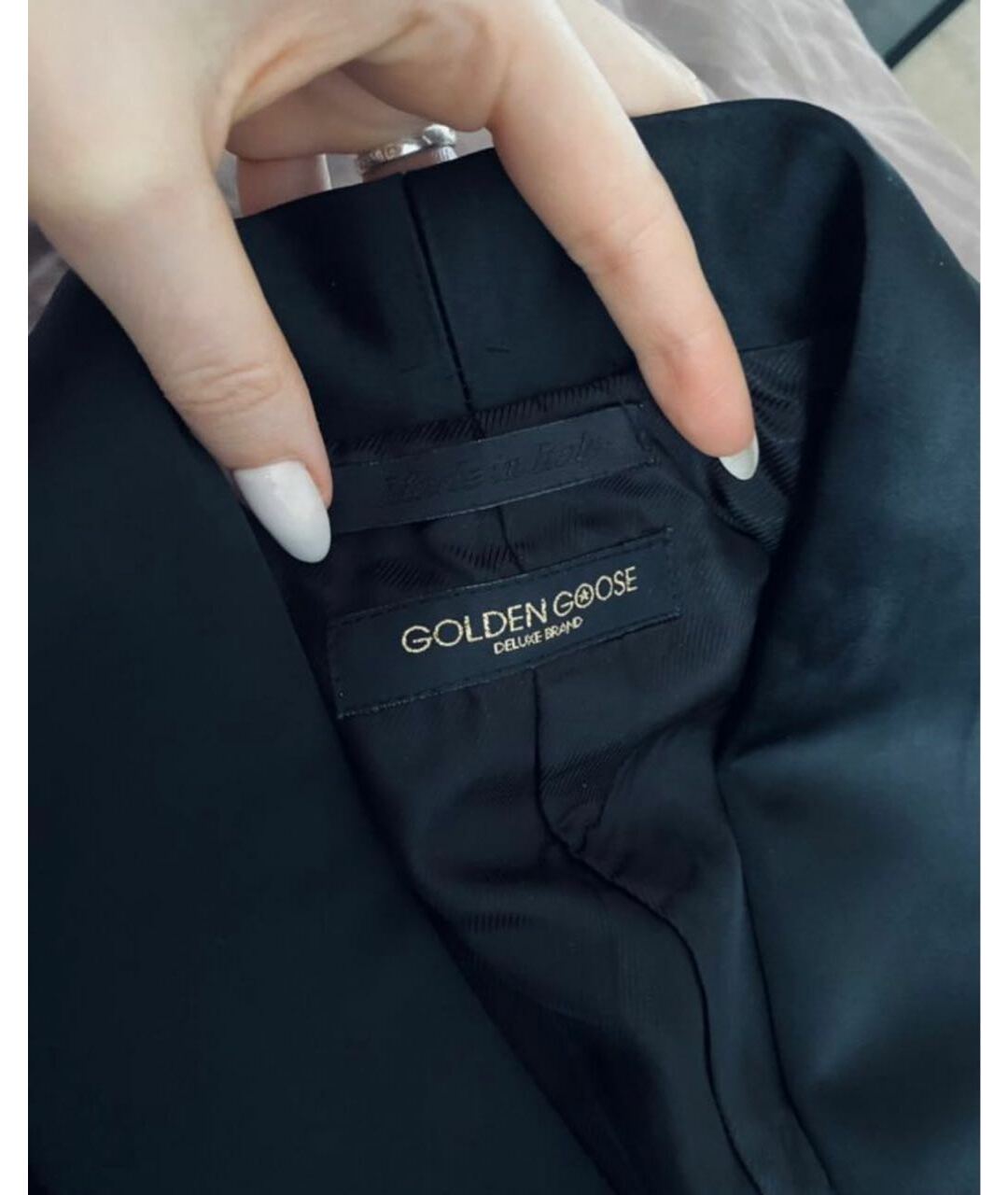 GOLDEN GOOSE DELUXE BRAND Черный шерстяной жакет/пиджак, фото 2