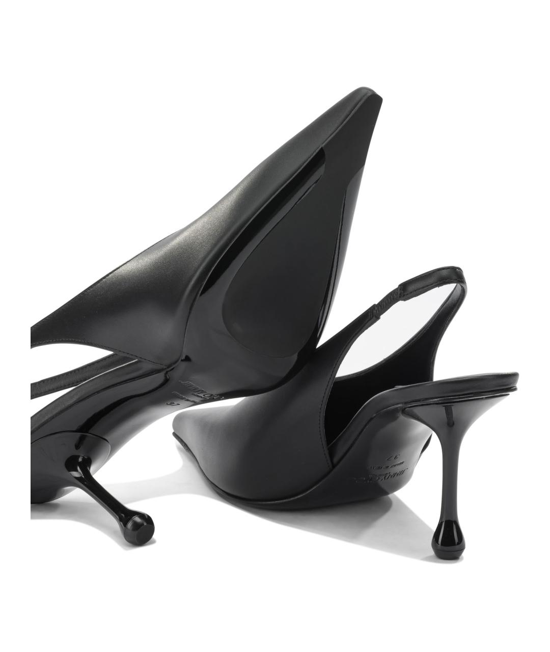 JIMMY CHOO Черные кожаные туфли, фото 5