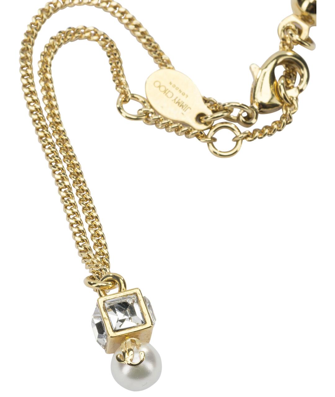 JIMMY CHOO Золотая металлическая подвеска, фото 2