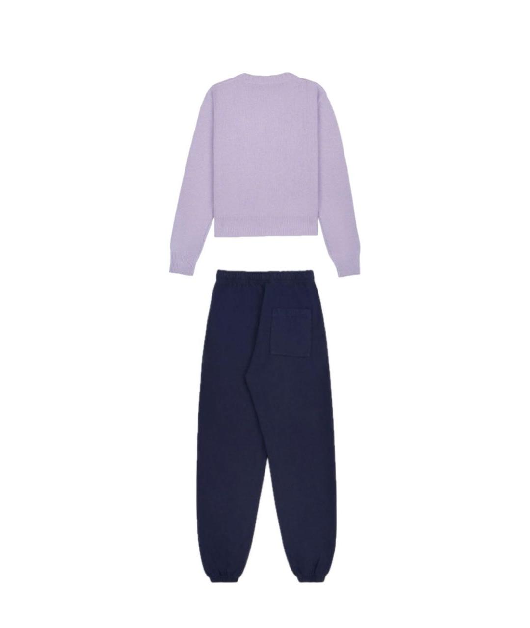 SPORTY AND RICH Фиолетовый хлопковый спортивные костюмы, фото 2