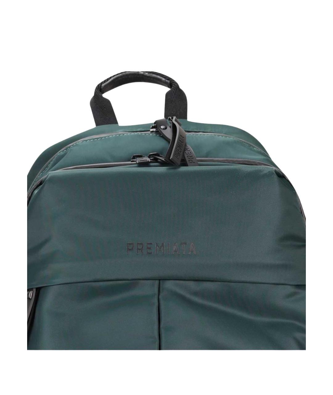 PREMIATA Зеленый синтетический рюкзак, фото 4