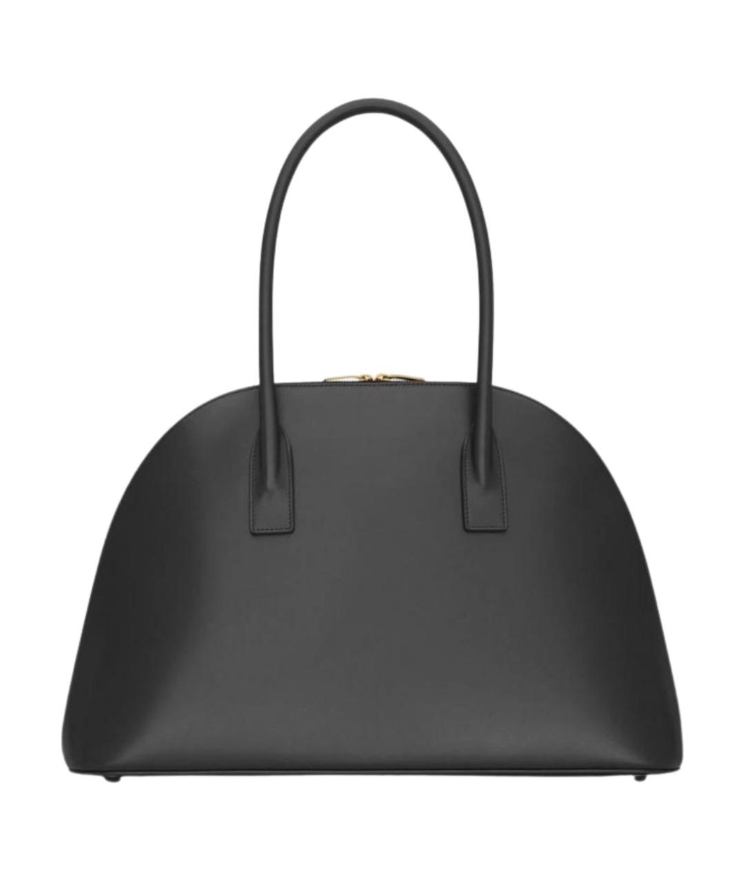 SAINT LAURENT Черная кожаная сумка тоут, фото 3