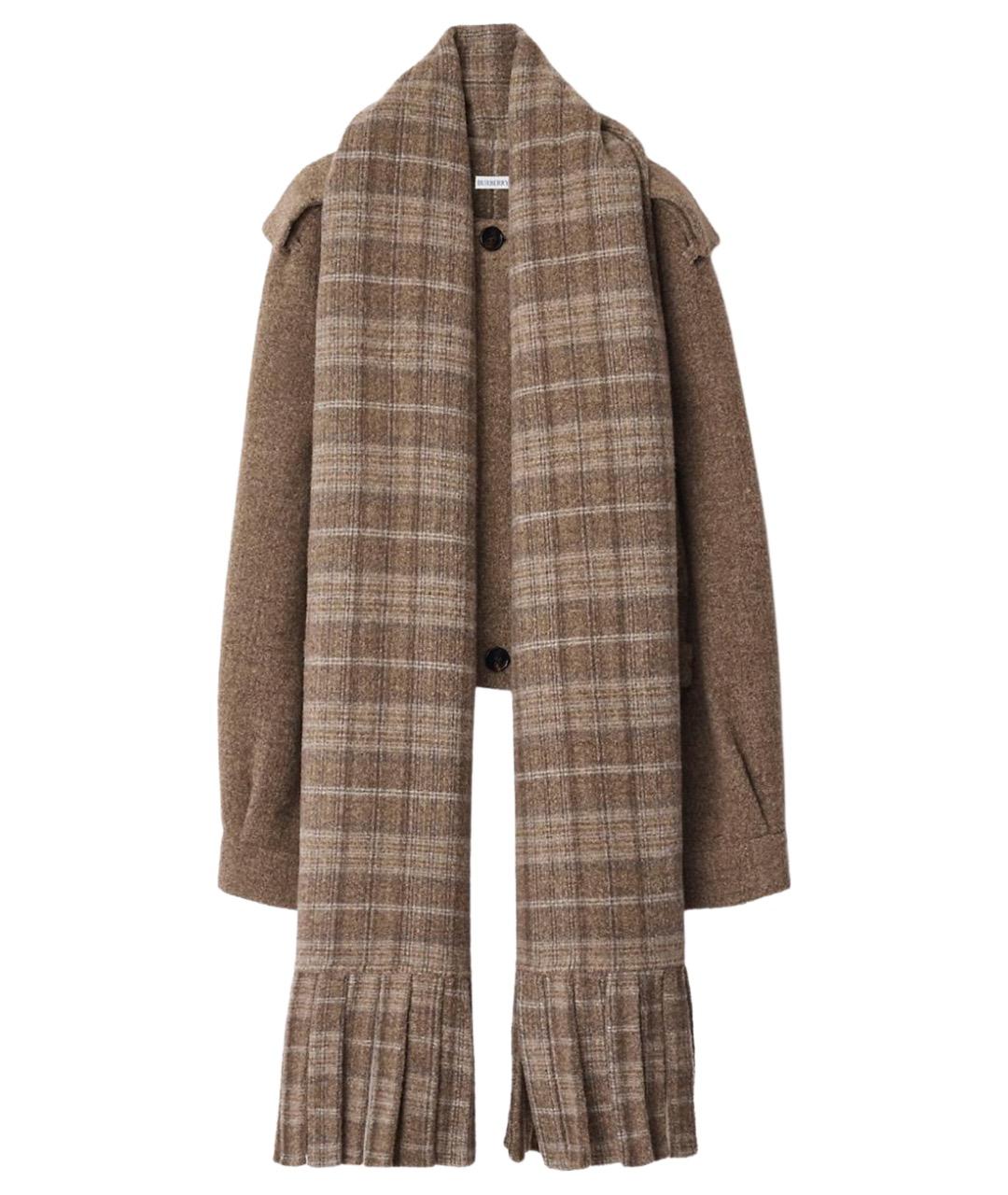 BURBERRY Бежевая шерстяная куртка, фото 1