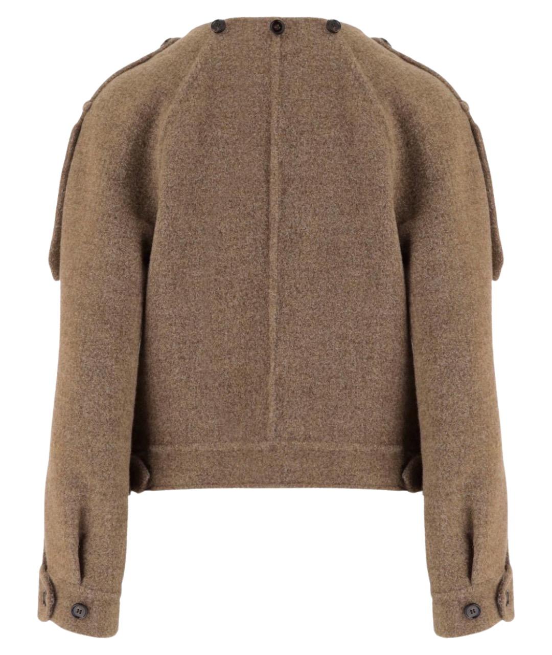 BURBERRY Бежевая шерстяная куртка, фото 2