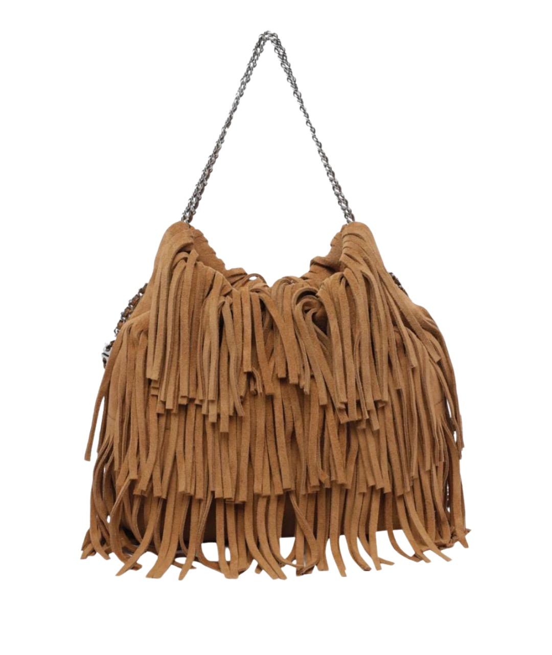 TORY BURCH Коричневая замшевая сумка тоут, фото 1