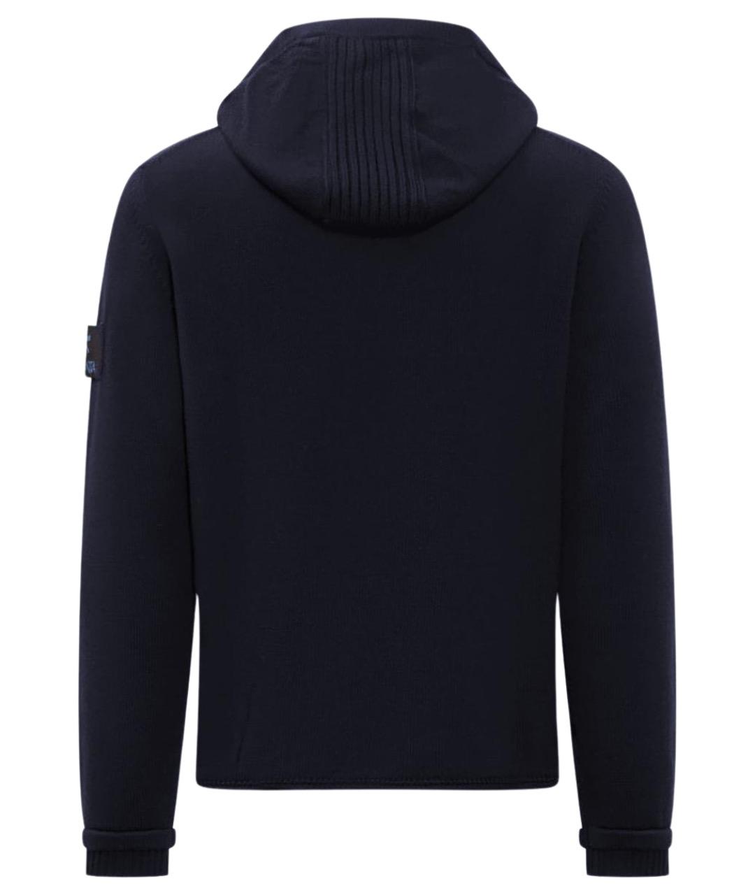 PREMIATA Темно-синий шерстяной джемпер / свитер, фото 2