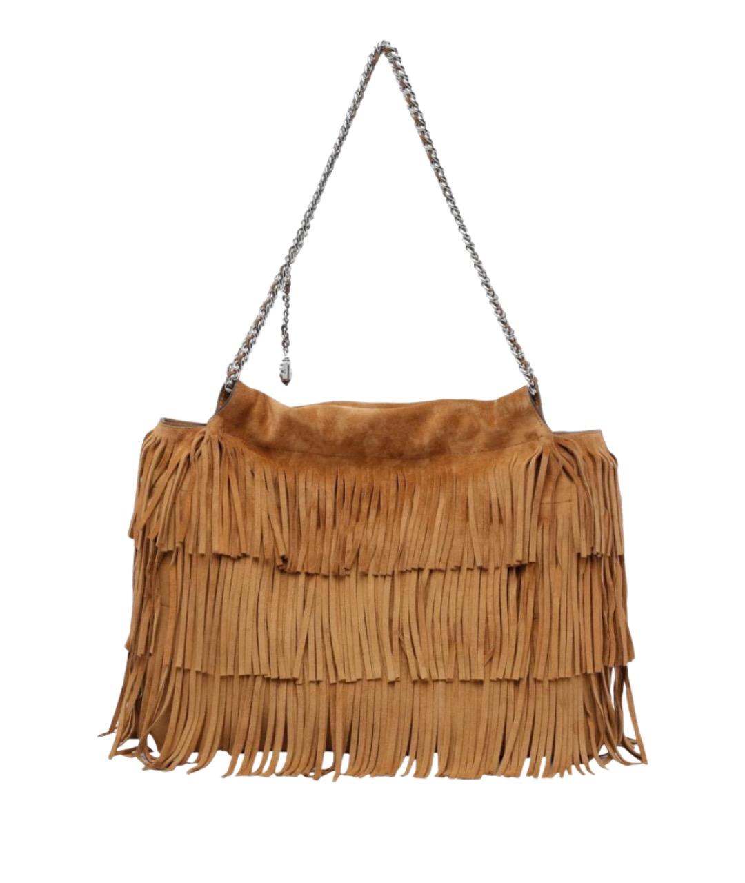 TORY BURCH Коричневая замшевая сумка тоут, фото 3