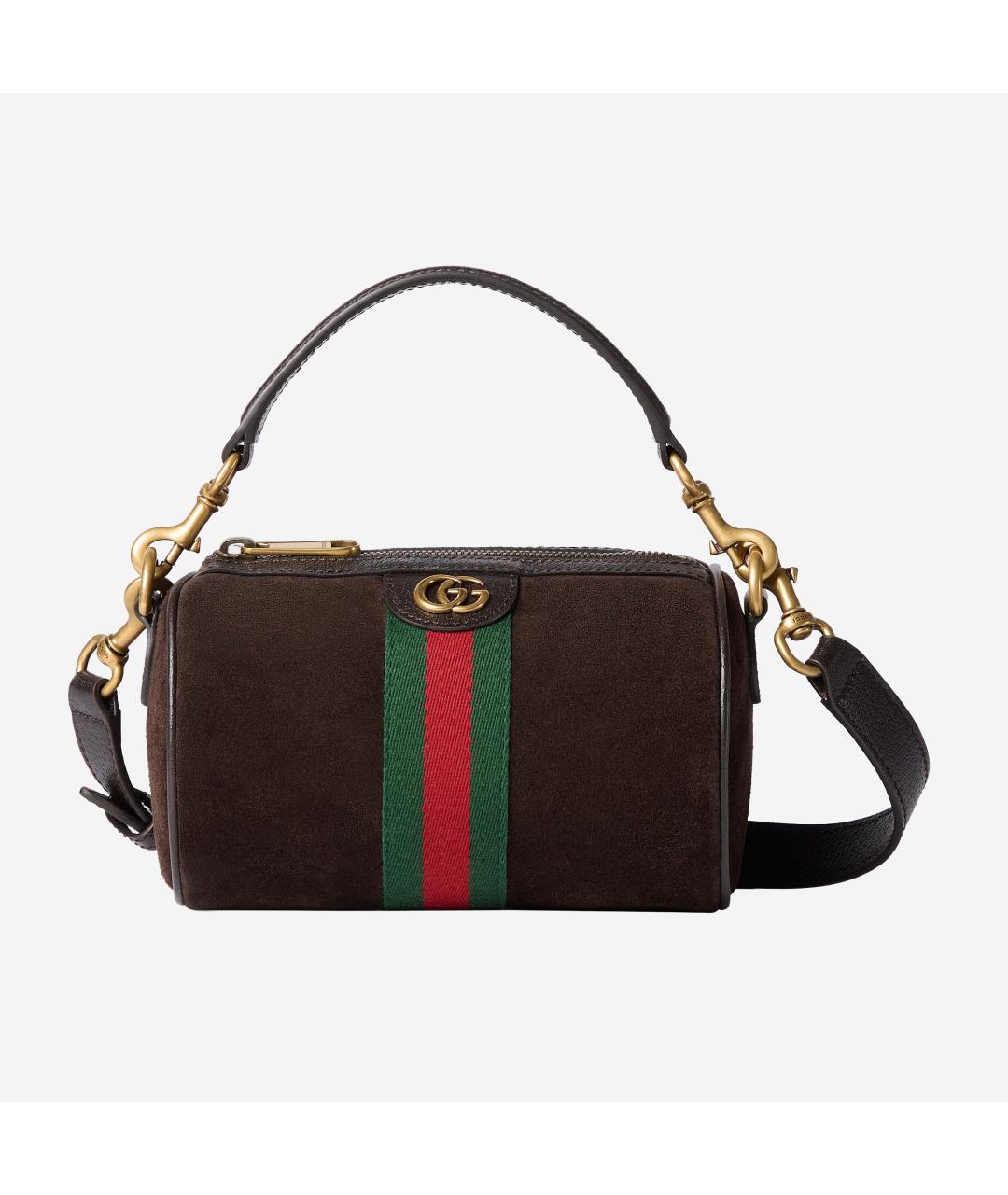 GUCCI Коричневая замшевая сумка на плечо, фото 5