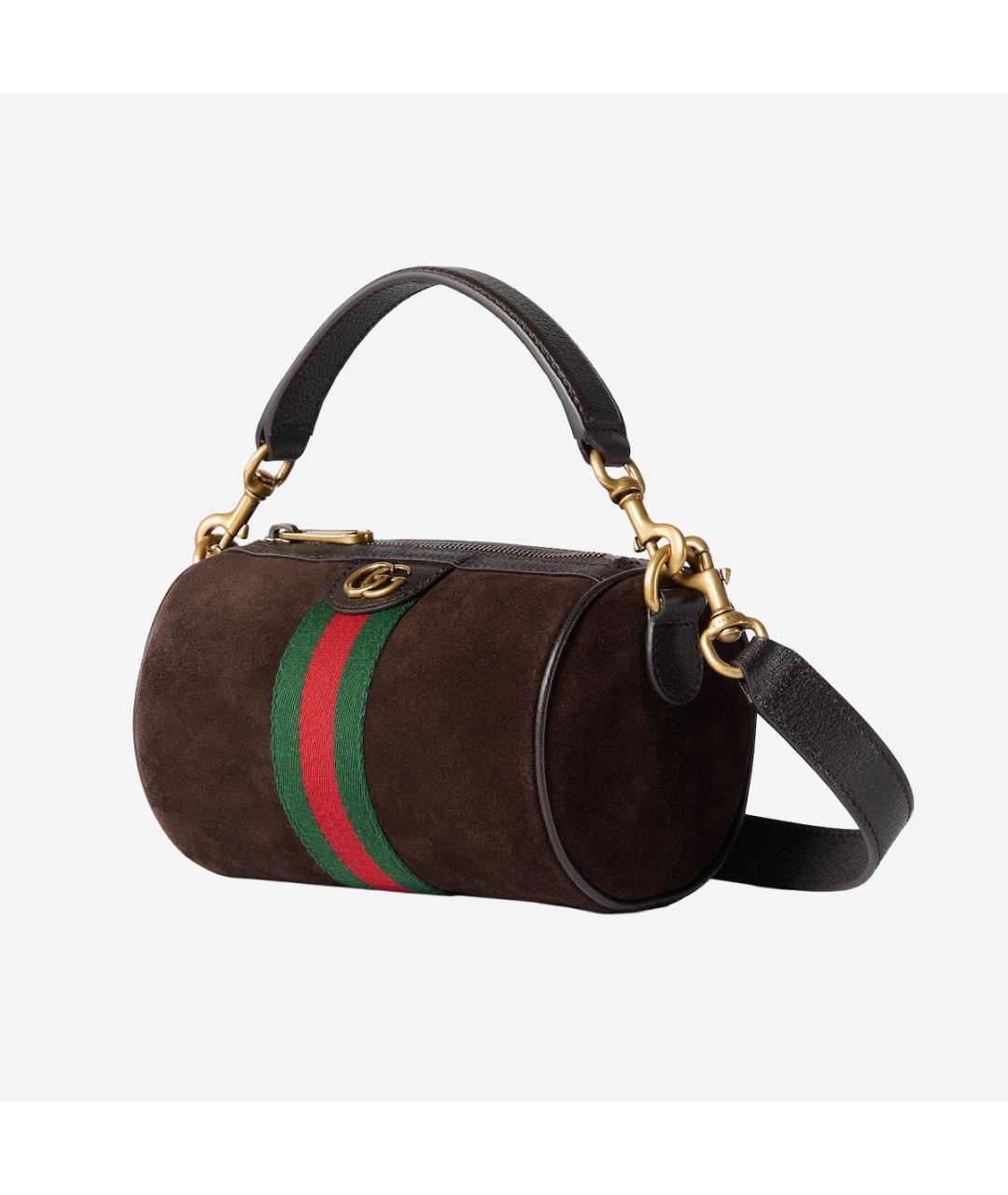 GUCCI Коричневая замшевая сумка на плечо, фото 2