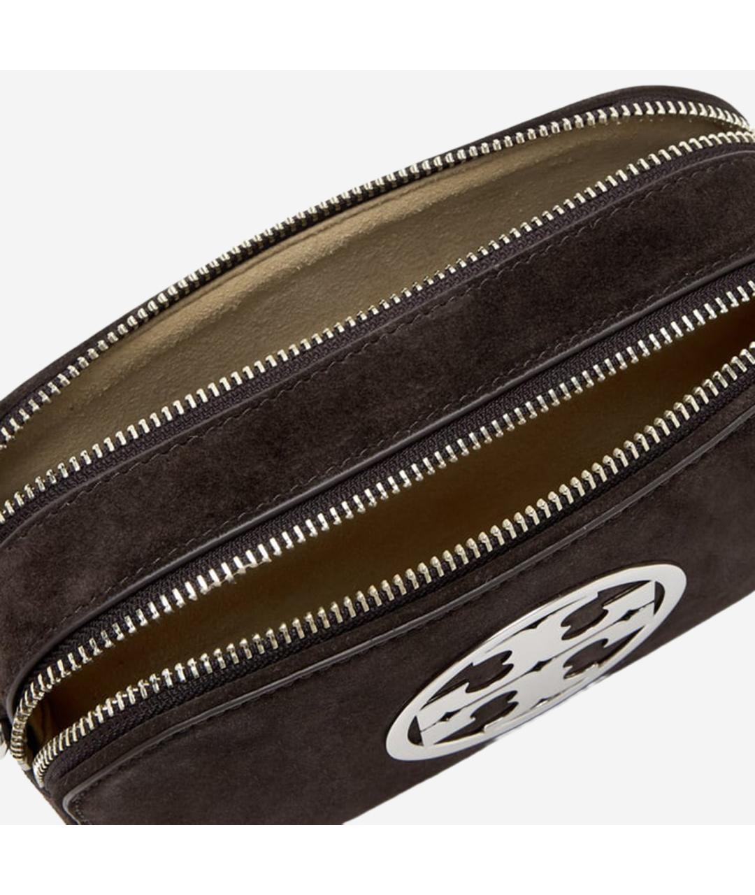 TORY BURCH Коричневая замшевая сумка через плечо, фото 3