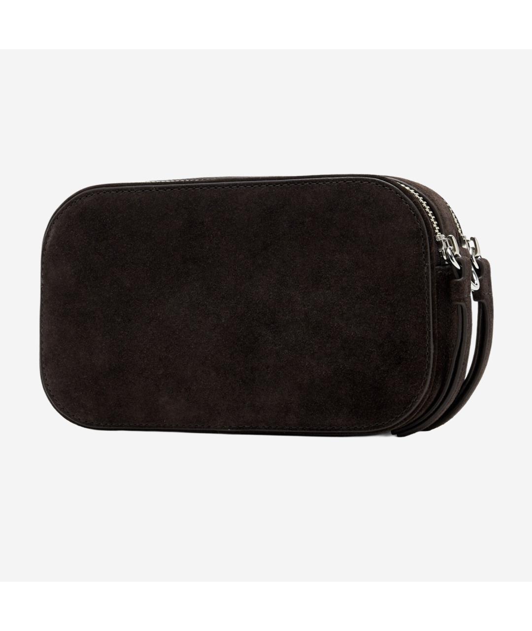 TORY BURCH Коричневая замшевая сумка через плечо, фото 2