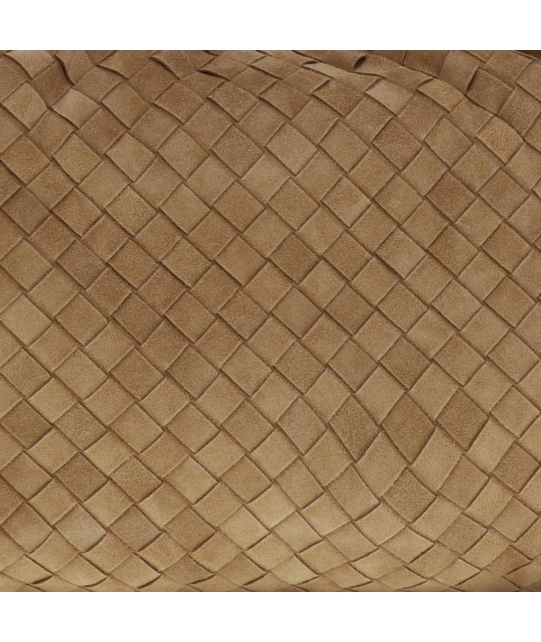 BOTTEGA VENETA Бежевая кожаная сумка с короткими ручками, фото 4