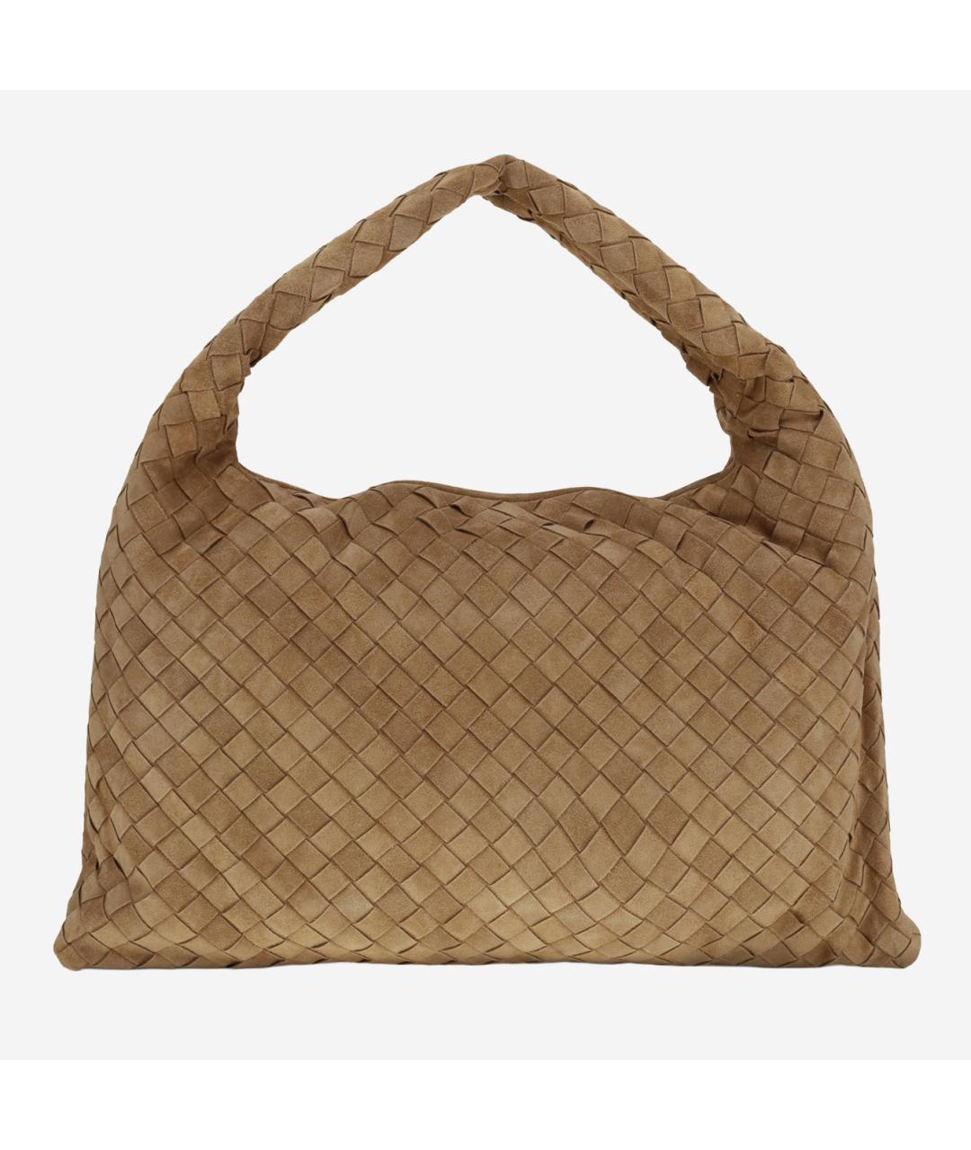 BOTTEGA VENETA Бежевая кожаная сумка с короткими ручками, фото 5