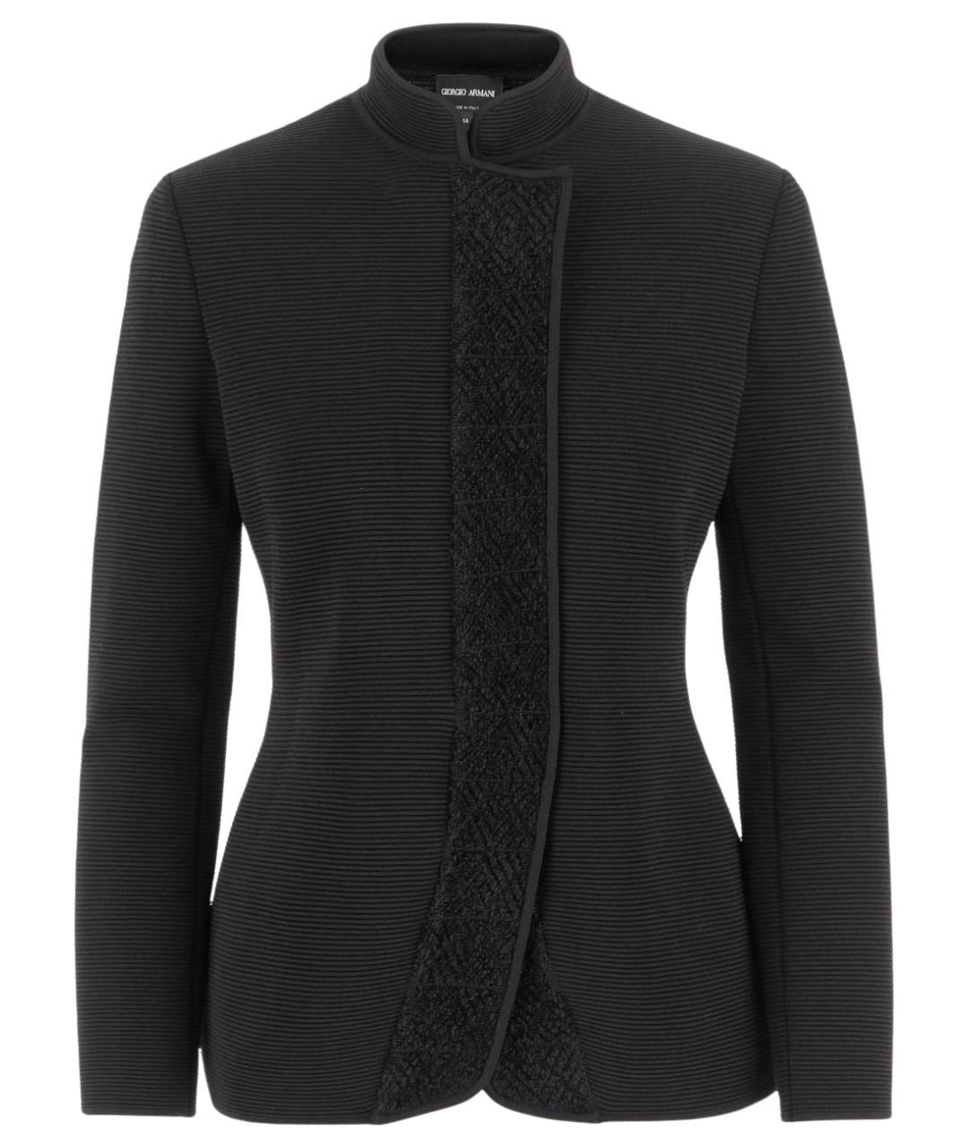 GIORGIO ARMANI Черная вискозная куртка, фото 1