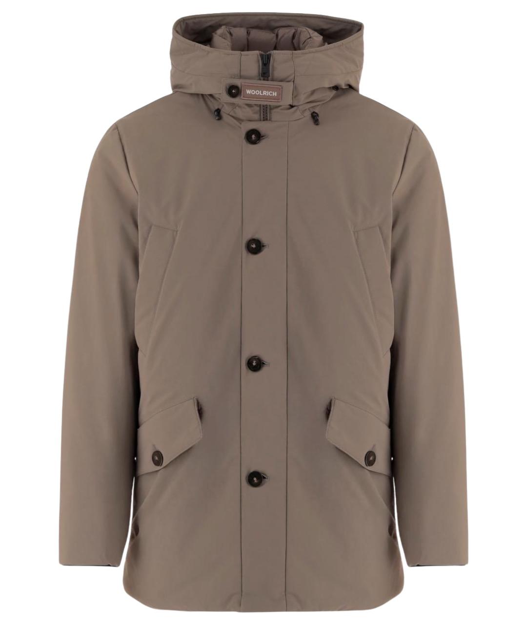 WOOLRICH Бежевая полиамидовая парка, фото 1