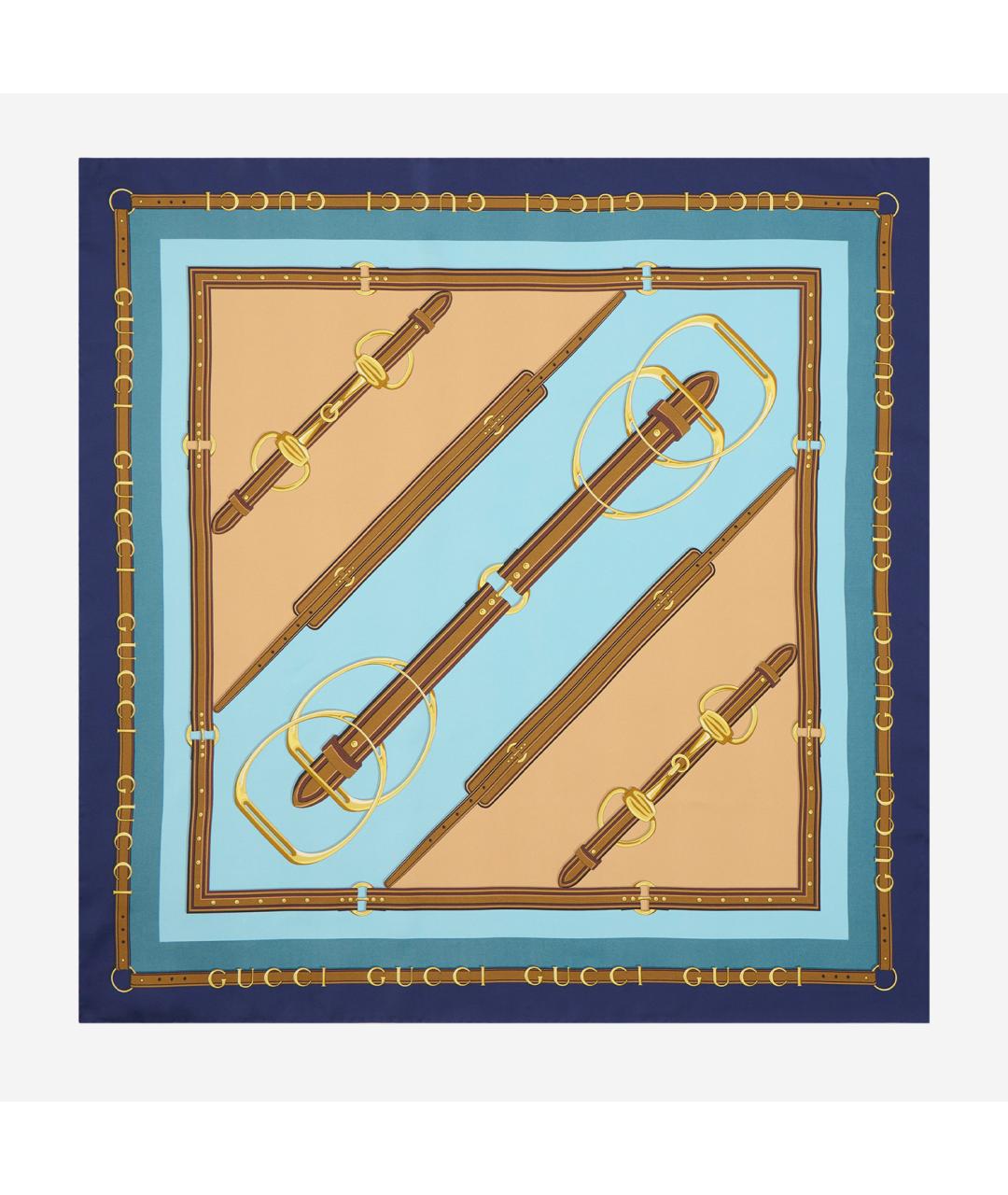GUCCI Мульти шелковый платок, фото 3
