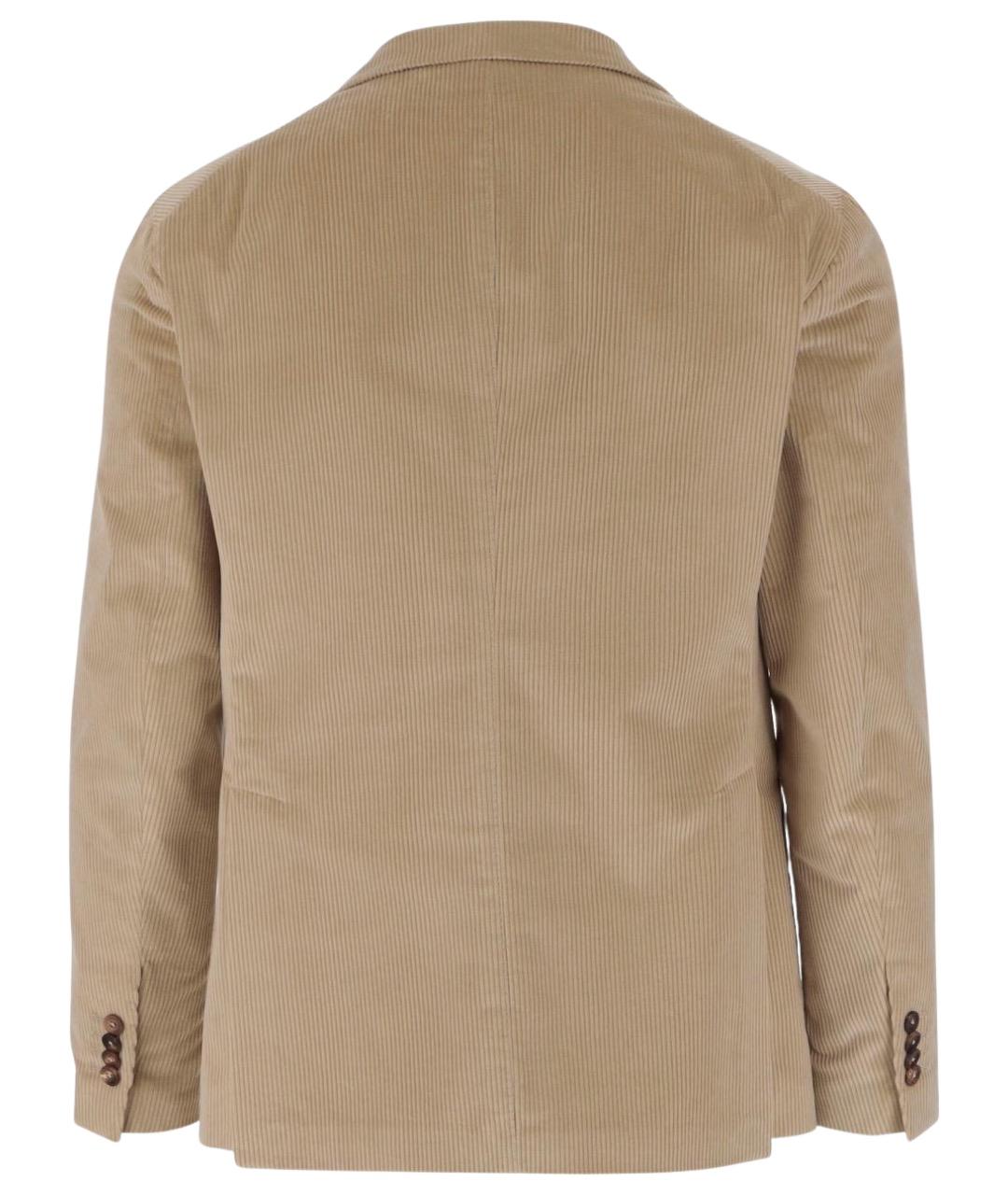 TAGLIATORE Бежевый хлопковый пиджак, фото 2