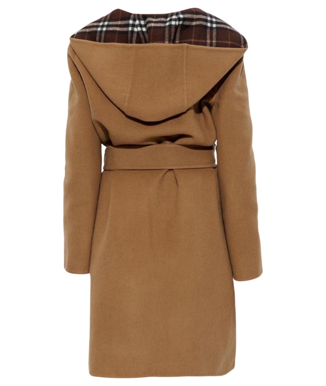 BURBERRY Бежевое шерстяное пальто, фото 2