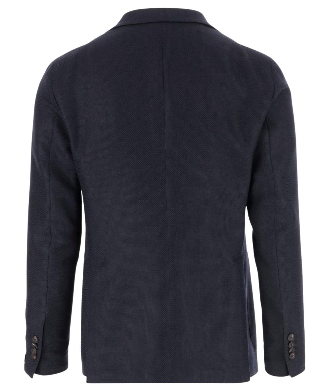 TAGLIATORE Синий шерстяной пиджак, фото 2