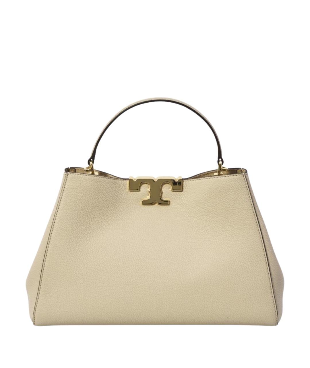 TORY BURCH Бежевая кожаная сумка тоут, фото 1
