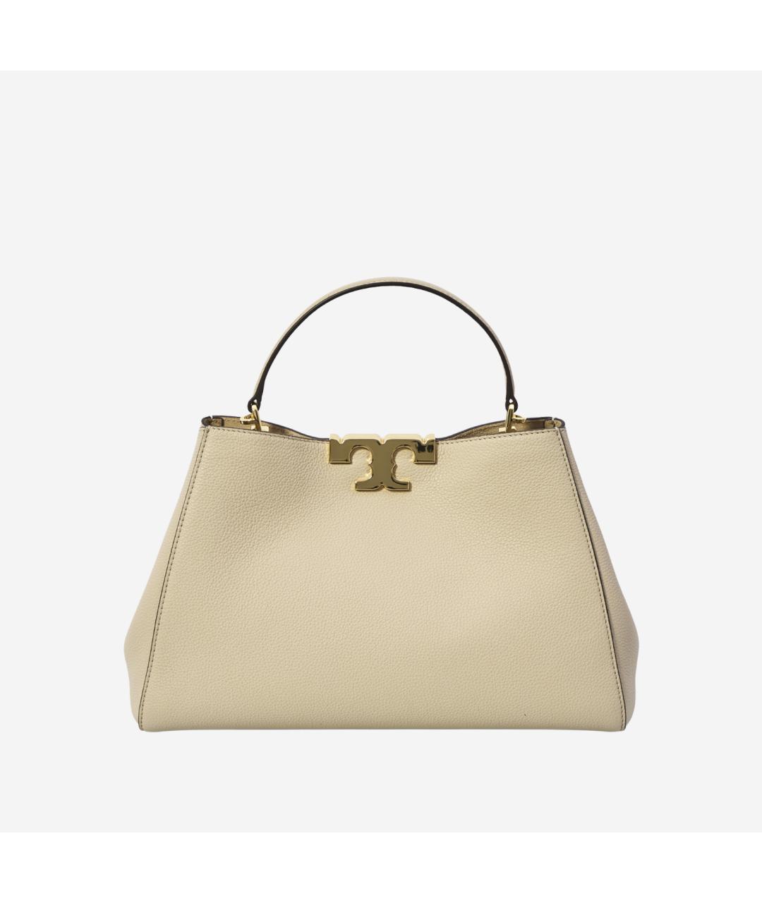 TORY BURCH Бежевая кожаная сумка тоут, фото 5