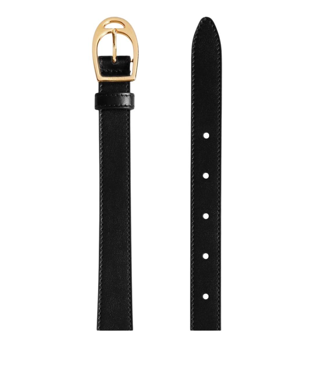 GUCCI Черный кожаный ремень, фото 2