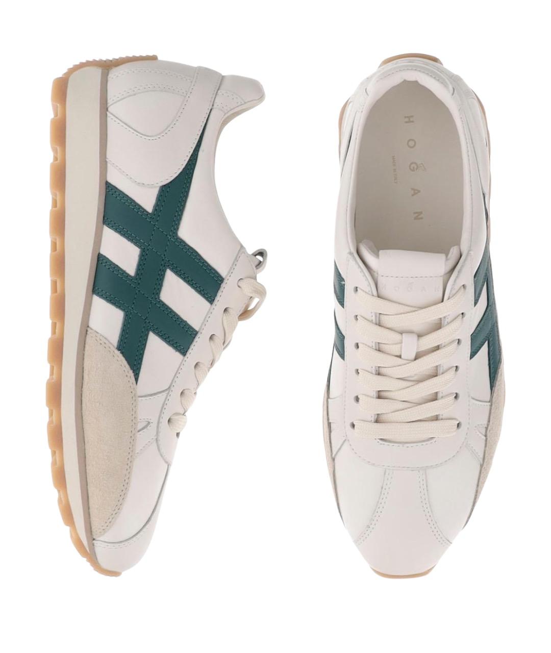 HOGAN Мульти кожаные низкие кроссовки / кеды, фото 2