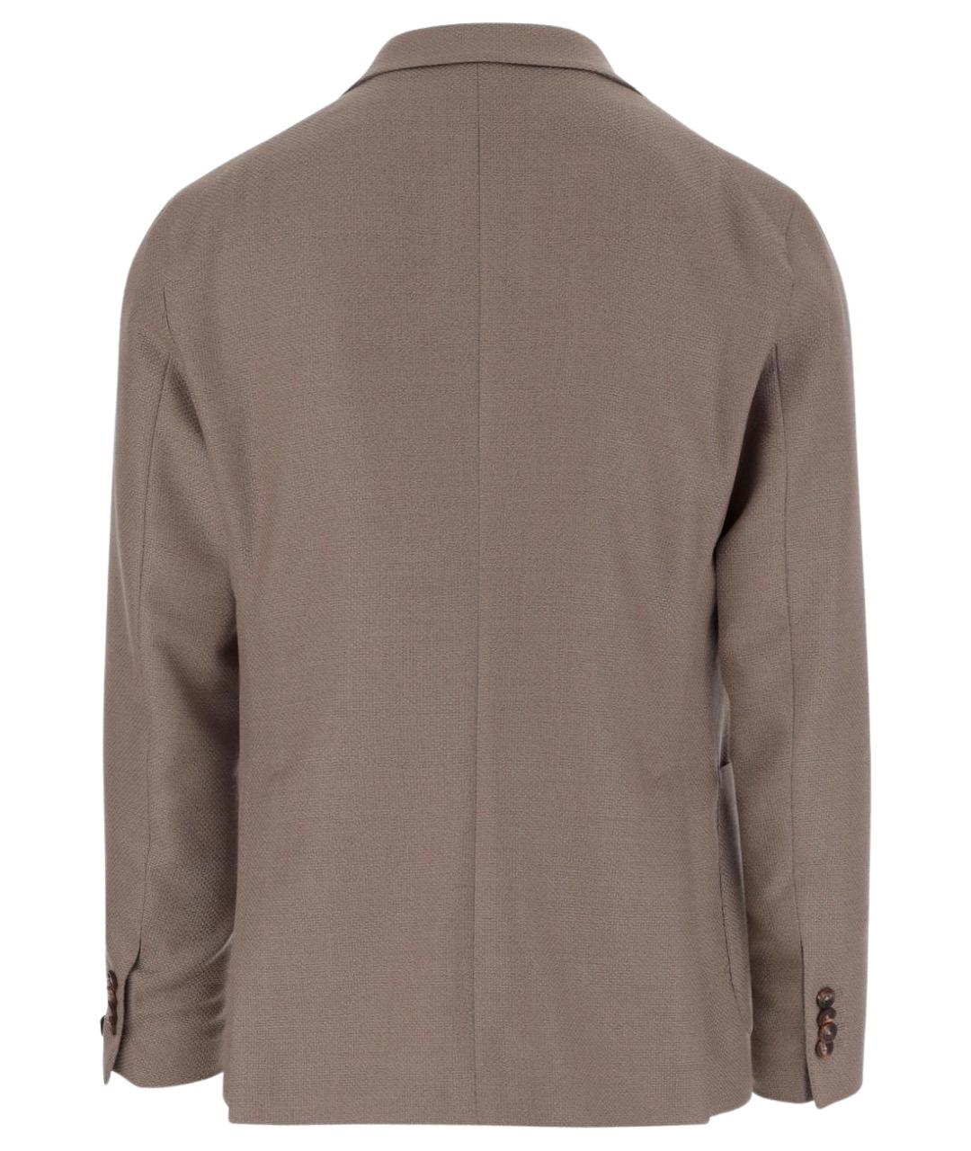 TAGLIATORE Бежевый шерстяной пиджак, фото 2