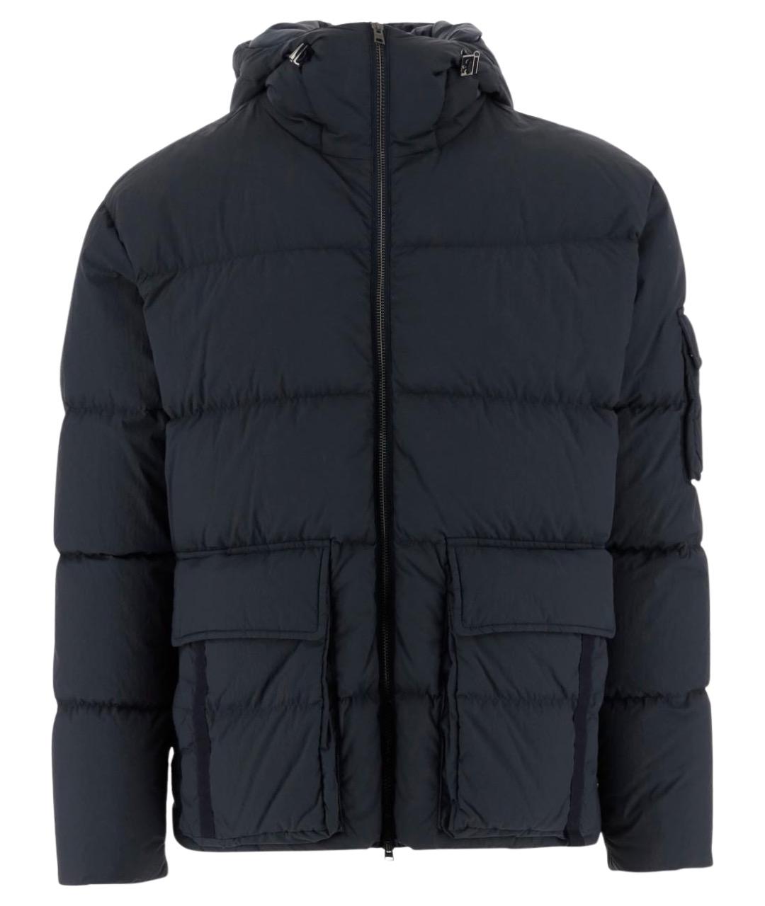 HERNO Синяя полиамидовая куртка, фото 1