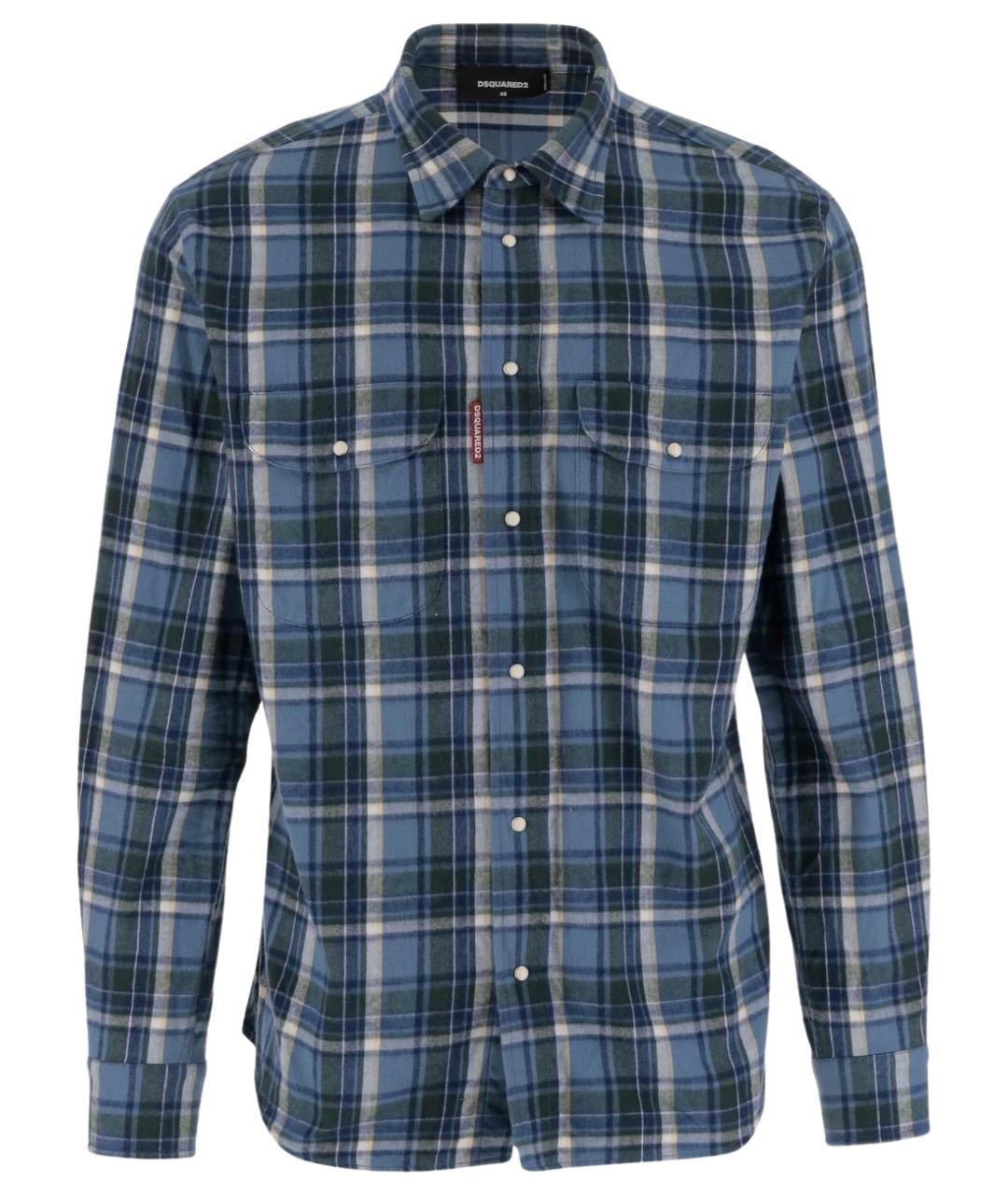 DSQUARED2 Мульти хлопковая кэжуал рубашка, фото 1