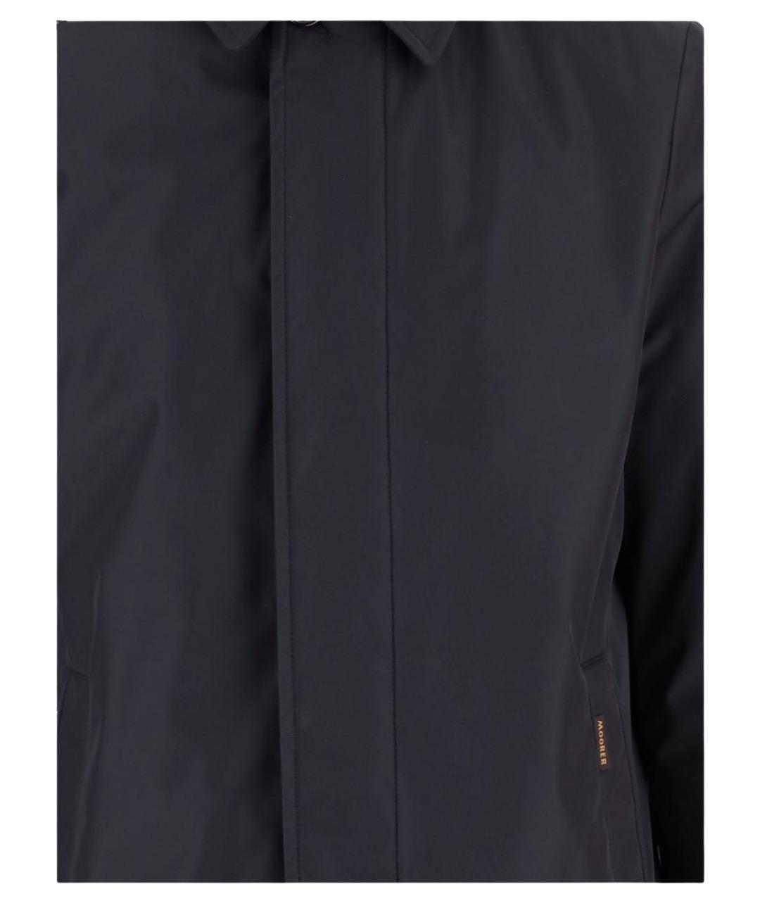 MOORER Синяя полиэстеровая куртка, фото 3