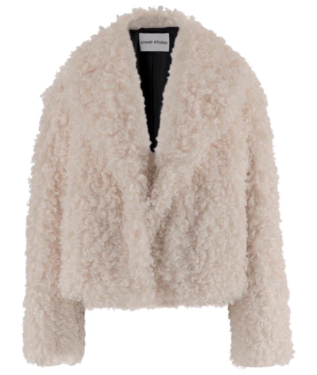 STAND STUDIO Белая полиэстеровая куртка, фото 1