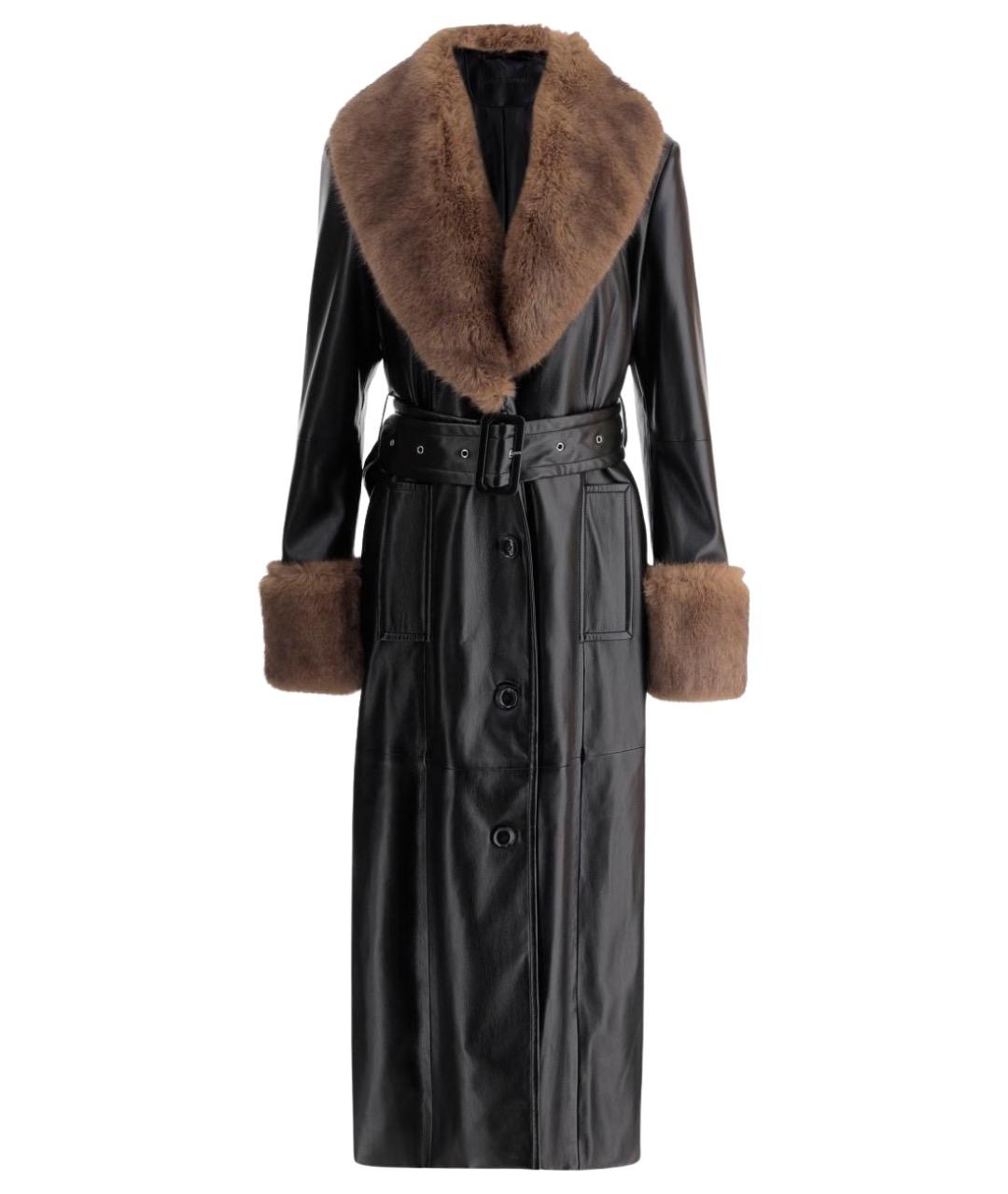 STAND STUDIO Черный полиэстеровый тренч/плащ, фото 1