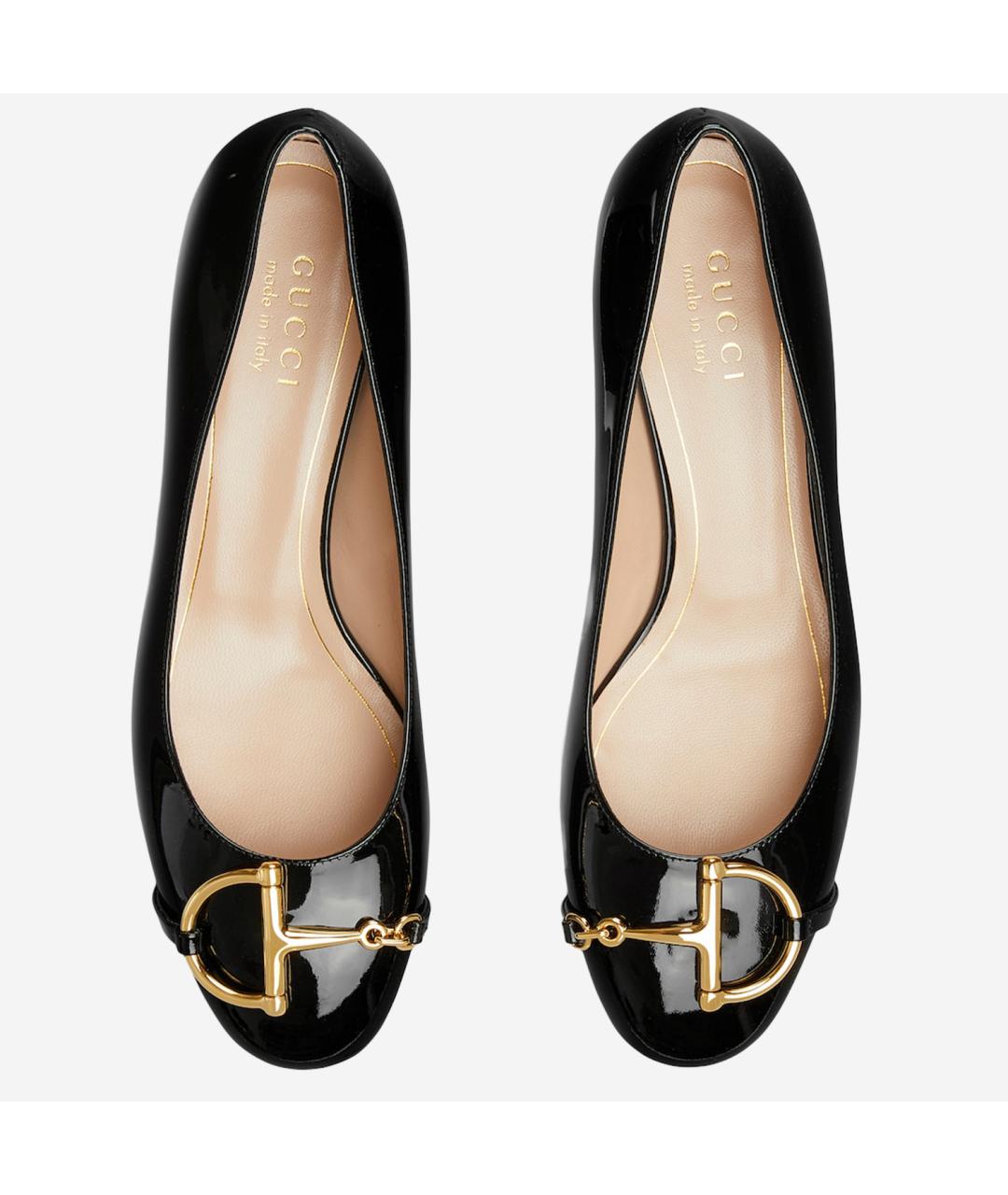 GUCCI Черные кожаные балетки, фото 4