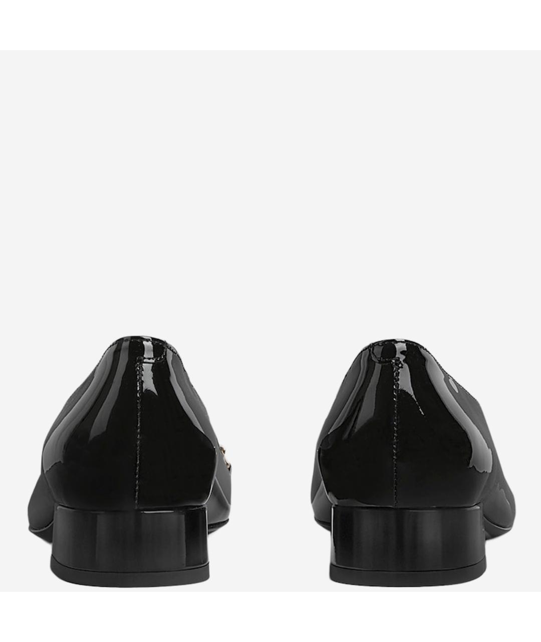 GUCCI Черные кожаные балетки, фото 3
