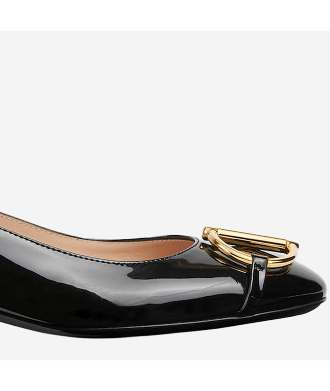 GUCCI Черные кожаные балетки, фото 5