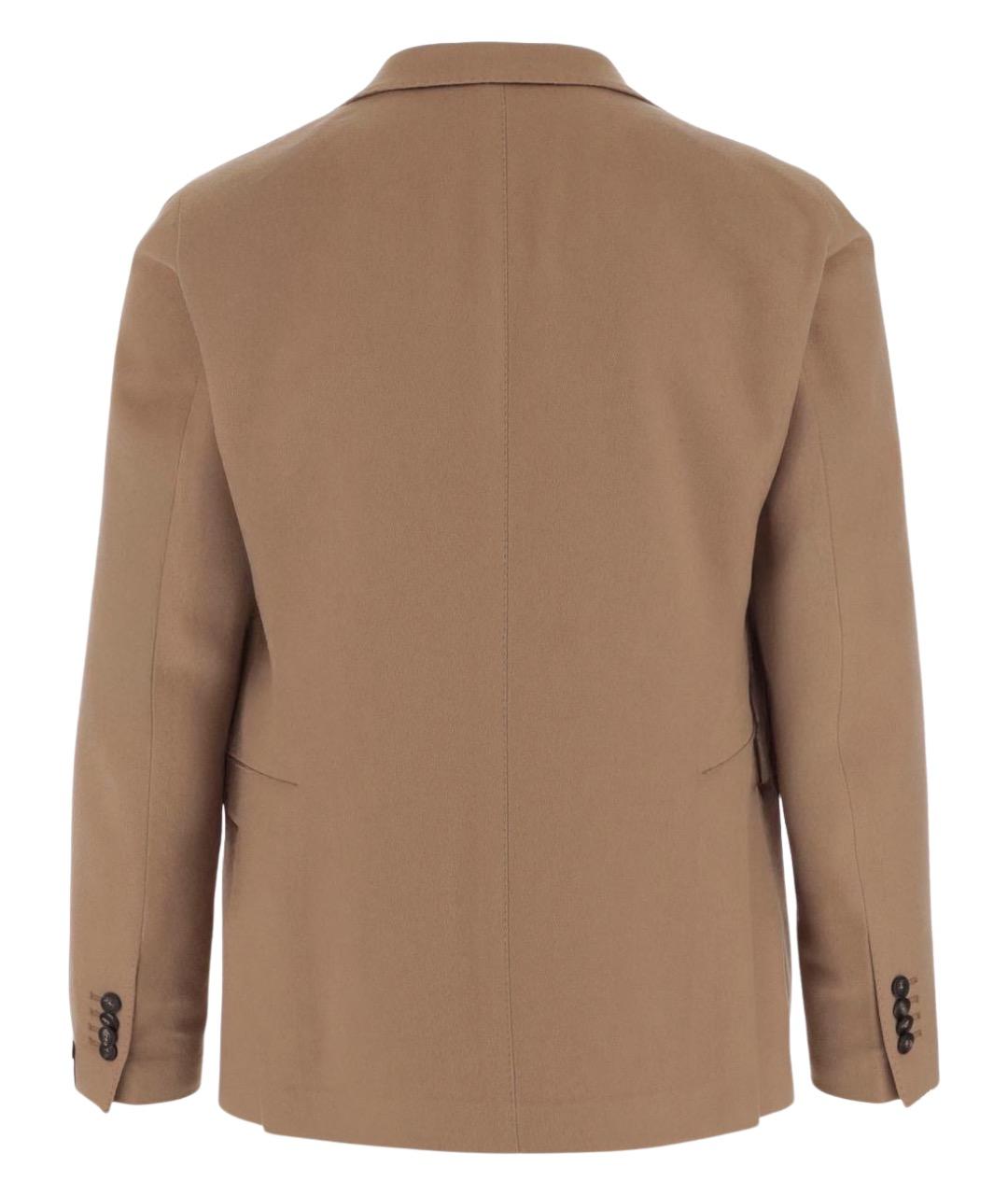 TAGLIATORE Бежевый кашемировый пиджак, фото 2