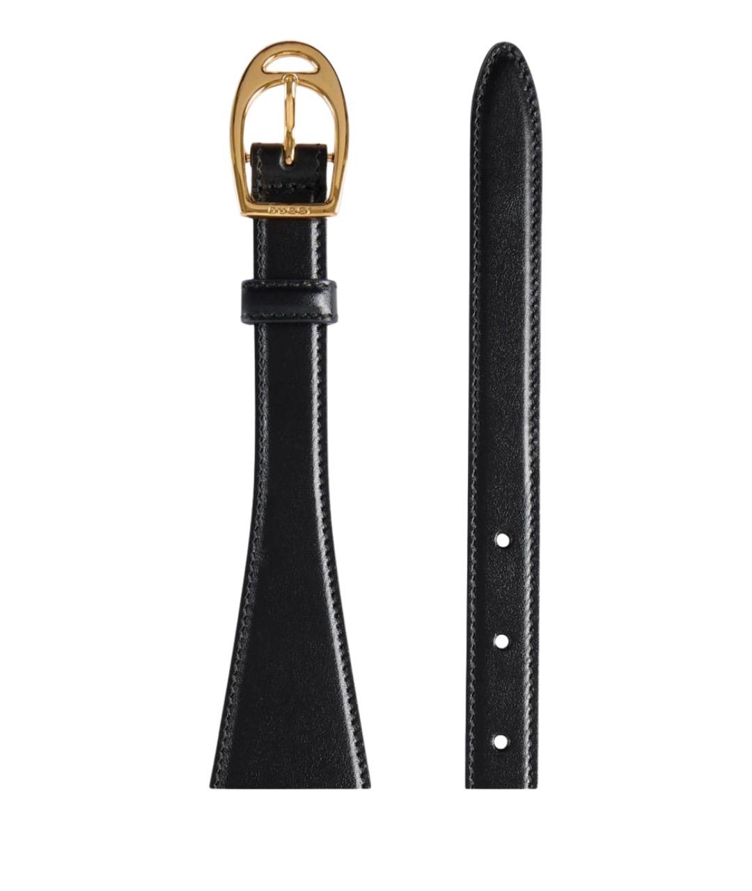 GUCCI Черный кожаный ремень, фото 2