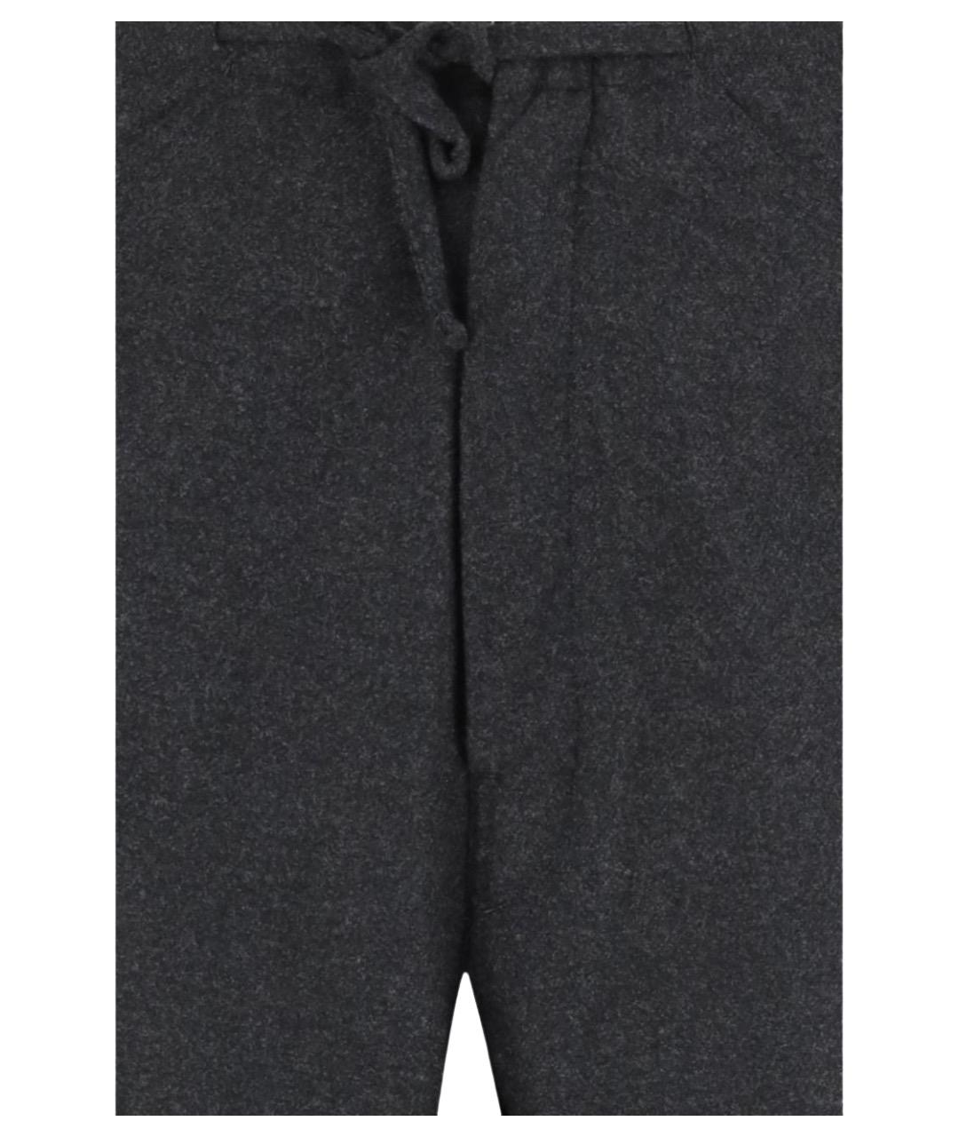 DARKPARK Серые шерстяные прямые брюки, фото 3