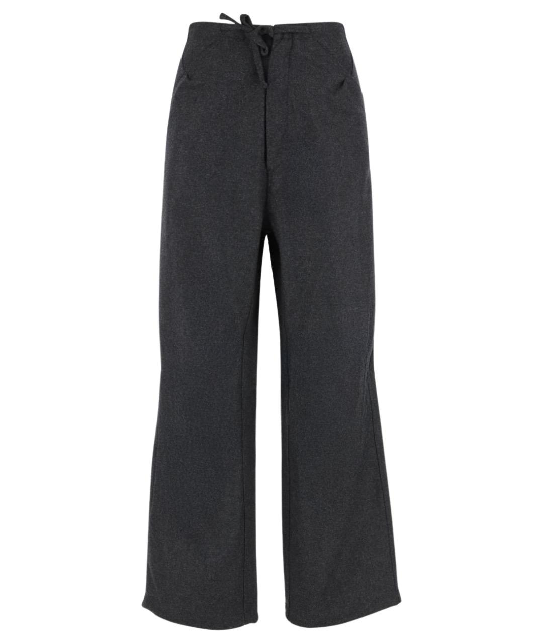 DARKPARK Серые шерстяные прямые брюки, фото 1