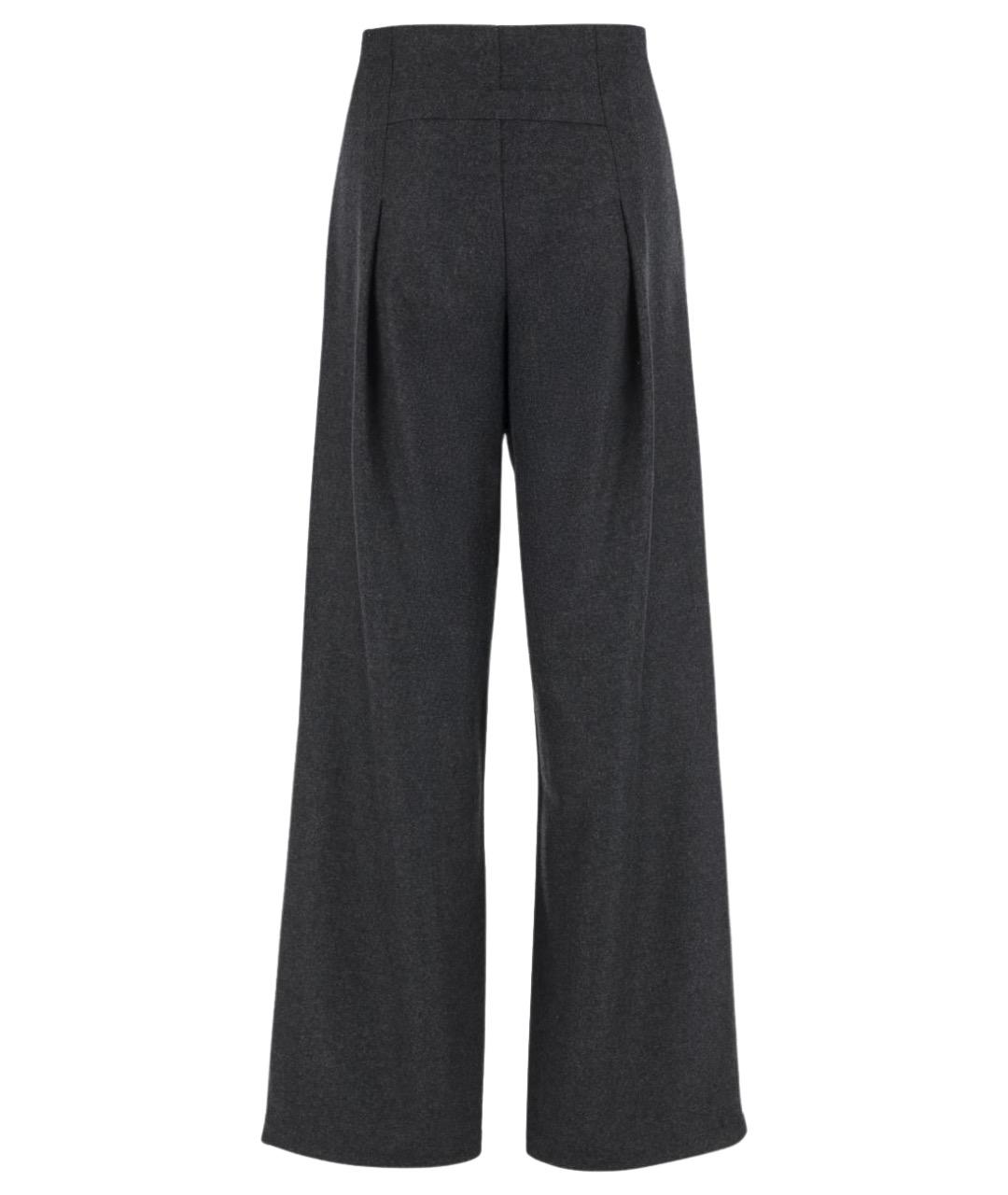 DARKPARK Серые шерстяные прямые брюки, фото 2