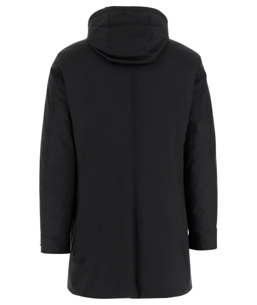 MOORER Черная полиэстеровая куртка, фото 2