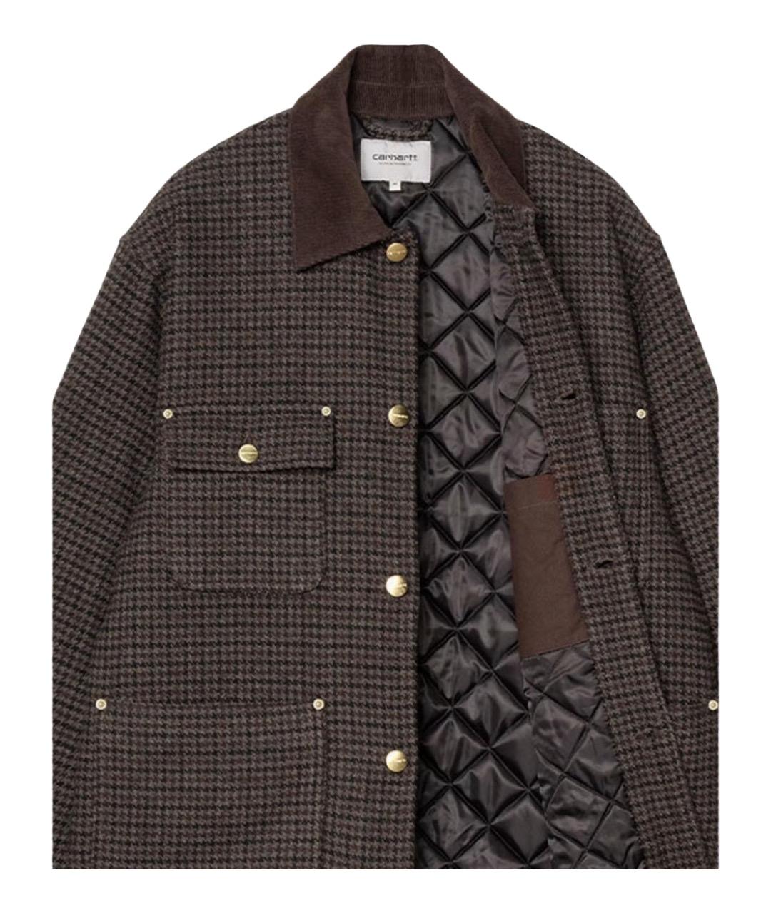 CARHARTT WIP Коричневая полиэстеровая куртка, фото 3