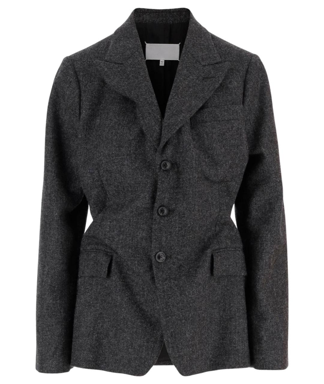 MAISON MARGIELA Серый шерстяной жакет/пиджак, фото 1