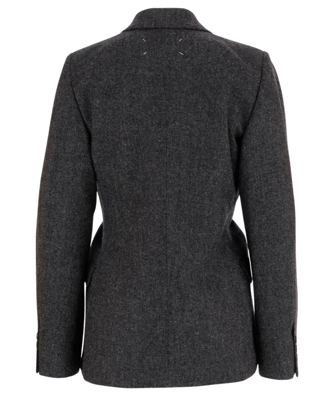 MAISON MARGIELA Серый шерстяной жакет/пиджак, фото 2