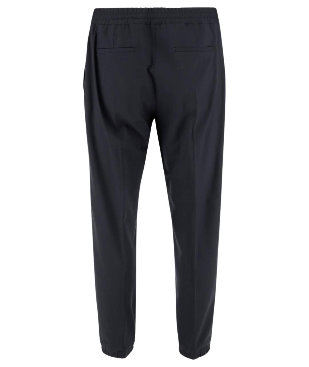 BERLUTI Темно-синие шерстяные повседневные брюки, фото 2