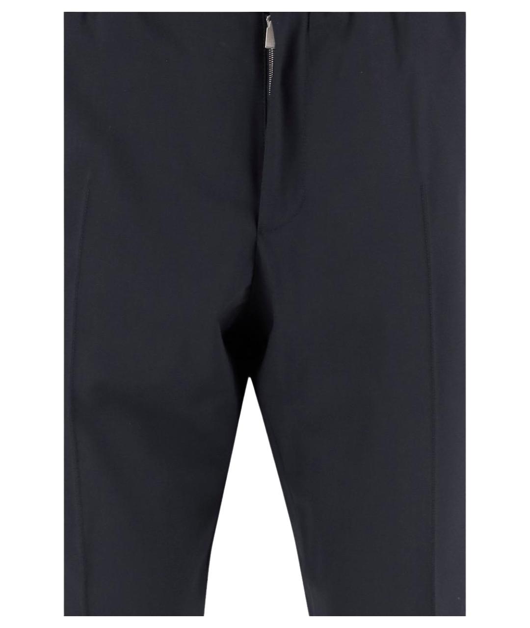 BERLUTI Темно-синие шерстяные повседневные брюки, фото 3