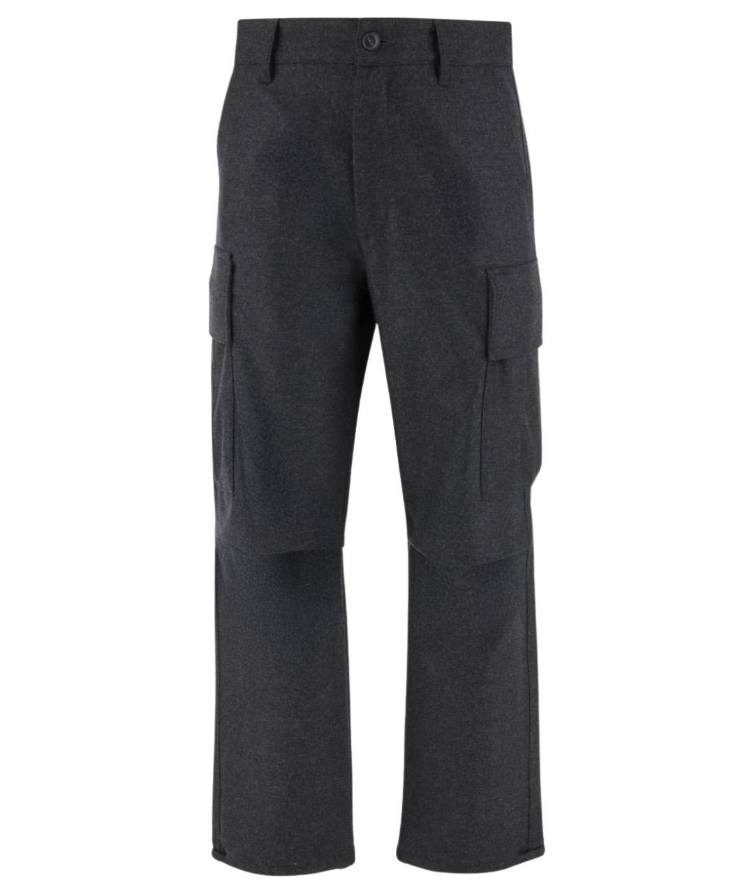 DARKPARK Серые шерстяные повседневные брюки, фото 1